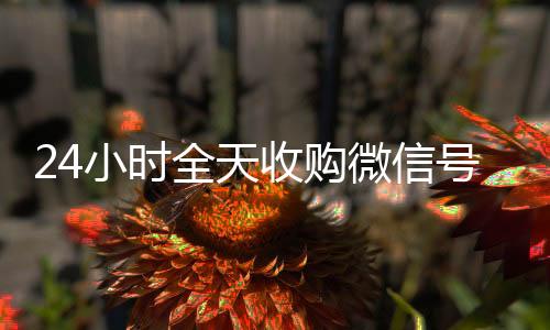 24小时全天收收vx号购微信号（私人回收联系方式）